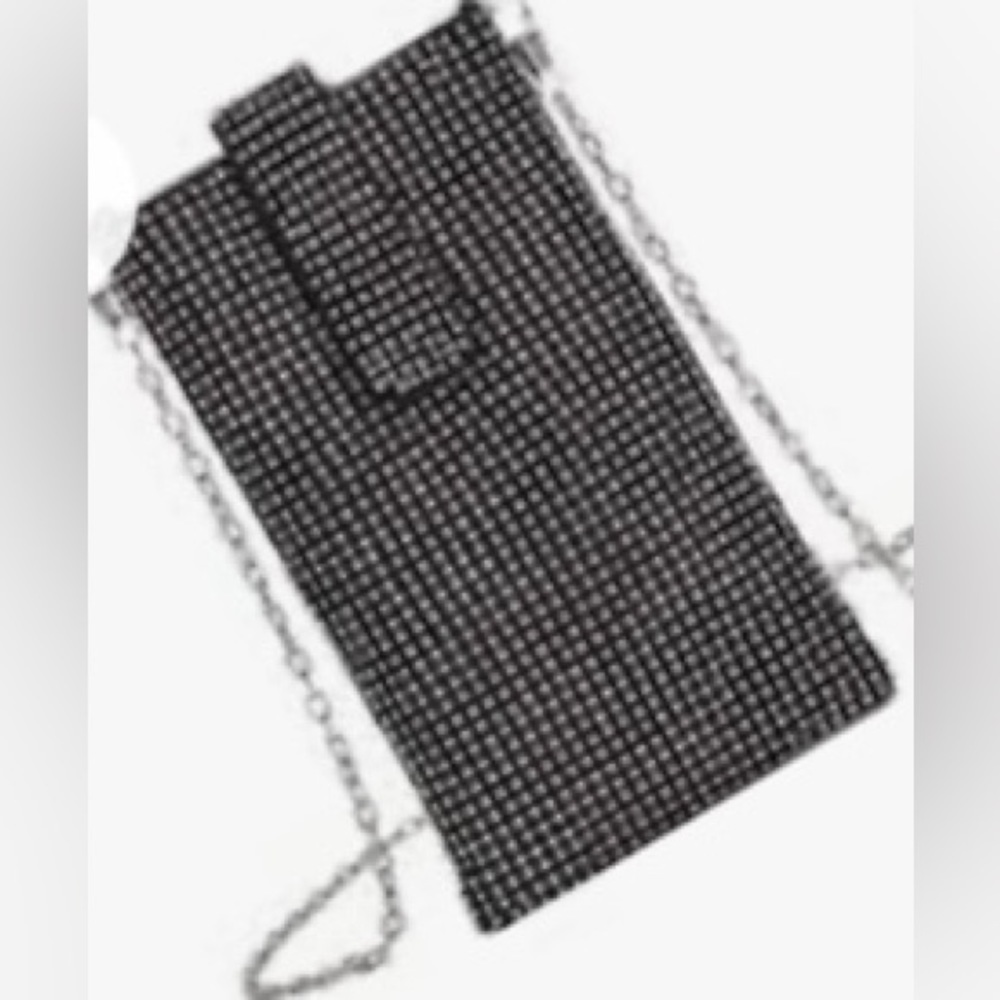 Rhinestone Cell Phone crossbody purse with chain Sparkle Bling - Picture 6 of 11